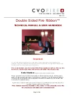 Предварительный просмотр 1 страницы CVO Fire Double Sided Fire Ribbon Technical Manual