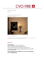 CVO Fire Flueless Fire Pod Technical Manual & User Handbook предпросмотр