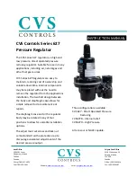 CVS Controls Ltd. 627 Series Instruction Manual preview