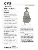 Preview for 1 page of CVS Controls 67AFR Product Manual