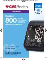 Предварительный просмотр 1 страницы CVS Health 800 Series Instruction Booklet