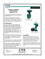 Предварительный просмотр 1 страницы CVS 1051 Series Instruction Manual