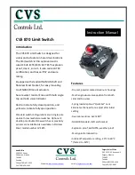 Предварительный просмотр 1 страницы CVS CVS 870 Instruction Manual