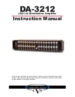 CVS DA-3212 Instruction Manual предпросмотр