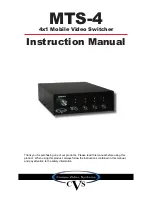 CVS MTS-4 Instruction Manual предпросмотр