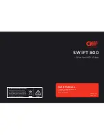 CVW SWIFT 800 User Manual preview