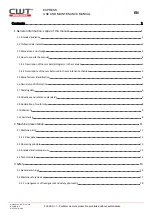 Preview for 3 page of CWT CWTLAM-160 Use And Maintenance Manual