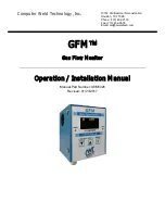 CWT GFM A0A0161 Operation & Installation Manual preview