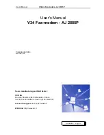 CXR AJ 2885P User Manual предпросмотр