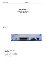 CXR FO SERIAL User Manual предпросмотр