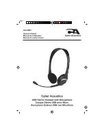 Preview for 1 page of Cyber Acoustics AC-8020 Owner'S Manual