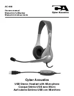 Cyber Acoustics AC-850 Owner'S Manual предпросмотр