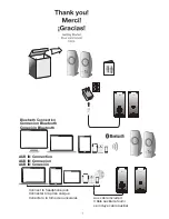 Preview for 2 page of Cyber Acoustics CA-2806BT Owner'S Manual