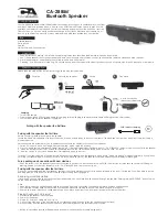 Preview for 1 page of Cyber Acoustics CA-2885BT User Manual