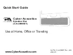 Preview for 1 page of Cyber Acoustics CA-2890BT Quick Start Manual