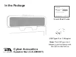 Preview for 2 page of Cyber Acoustics CA-2890BT Quick Start Manual