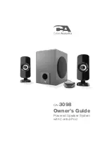 Cyber Acoustics CA-3098 Owner'S Manual preview