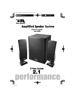 Preview for 1 page of Cyber Acoustics CA-3488 Owner'S Manual