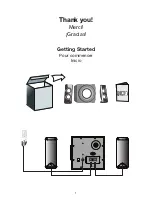 Предварительный просмотр 2 страницы Cyber Acoustics CA-3712BT Owner'S Manual