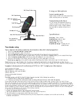 Предварительный просмотр 2 страницы Cyber Acoustics CVL-2009 Owner'S Manual