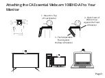 Предварительный просмотр 6 страницы Cyber Acoustics Essential 1080HD-AF Quick Start Manual