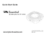 Предварительный просмотр 1 страницы Cyber Acoustics Essential SP-2000 Quick Start Manual