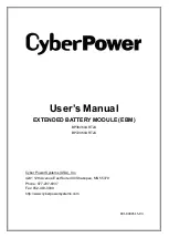 Предварительный просмотр 1 страницы Cyber Power BP36V60ART2U User Manual