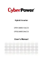 Cyber Power CPD1200EO12LCD User Manual preview