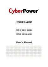 Preview for 1 page of Cyber Power CPS1200EO12LCD User Manual