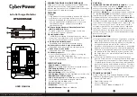 Preview for 1 page of Cyber Power HT600WSU2A User Manual