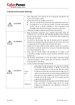 Предварительный просмотр 7 страницы Cyber Power Mini Central CPSPV30000ETL Series User Manual