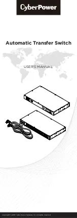 Cyber Power PDU15M10AT User Manual предпросмотр