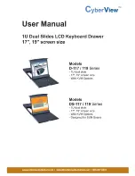 Предварительный просмотр 1 страницы Cyber View 1U D-117 Series User Manual