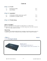 Preview for 3 page of Cyber View IP-S101 User Manual