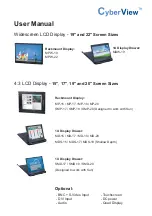 Cyber View MD-15 User Manual preview