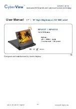 Cyber View RP-H117 User Manual preview