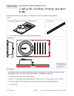 Preview for 1 page of CyberData 011201 Installation Quick Reference
