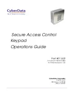 CyberData 011433 Operation Manual предпросмотр