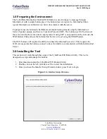 Предварительный просмотр 5 страницы CyberData 011527 Setup Manual