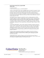 Предварительный просмотр 2 страницы CyberData 11035 Operation Manual