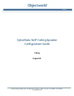 Preview for 3 page of CyberData TN083 Configuration Manual