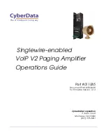 Предварительный просмотр 1 страницы CyberData VoIP V2 Operation Manual