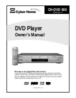 CyberHome CH-DVD 500 Owner'S Manual предпросмотр