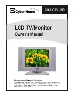 CyberHome CH-LCTV 150 Owner'S Manual предпросмотр