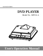 Preview for 1 page of CyberHome MP016-A User'S Operation Manual