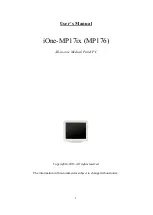 Предварительный просмотр 1 страницы Cybernet iOne-MP17ix User Manual