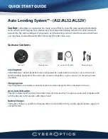 Preview for 1 page of CyberOptics Auto Leveling System ALS Quick Start Manual