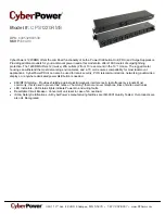 CyberPower 1220RMS Specification Sheet preview