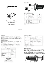 Предварительный просмотр 1 страницы CyberPower 14/351mm User Manual