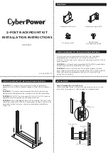 Preview for 1 page of CyberPower 2POSTKIT Installation Instructions